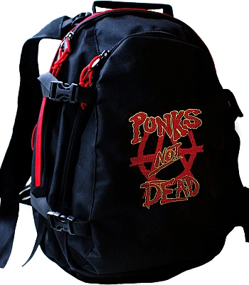 рюкзак с вышивкой anarchy анархия punks not dead