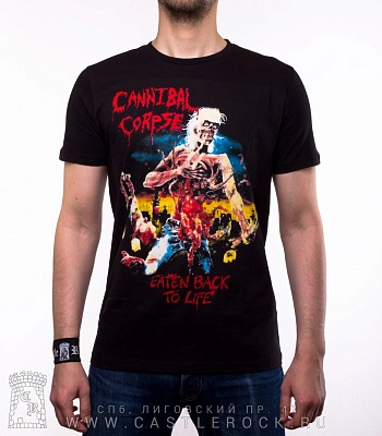 футболка cannibal corpse "eaten back to life" (лого классическое)