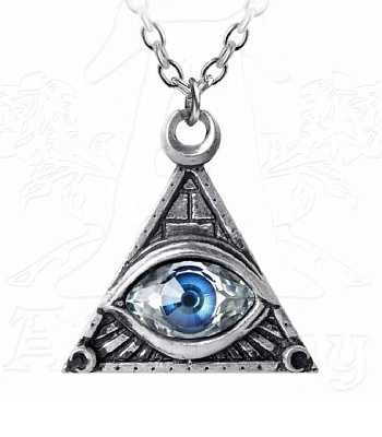 подвес alchemy gothic (алхимия готик) p827 eye of providence (голубой)