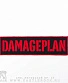 нашивка damageplan (красное лого)