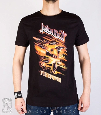 футболка judas priest "firepower"