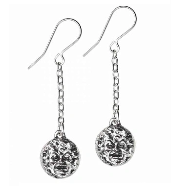 серьги alchemy gothic (алхимия готик) e399 m'era luna man in the moon