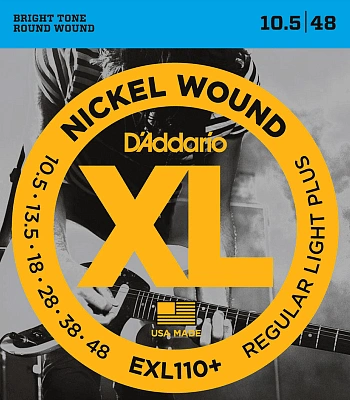 струны d'addario никелированные для электрогитары exl110+