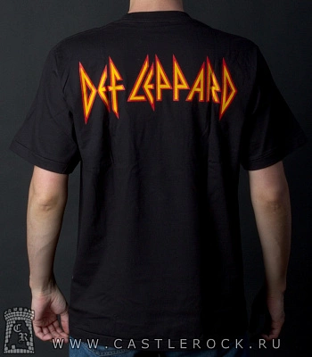 футболка def leppard "pyromania" (принт большой)