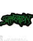 нашивка suffocation (лого зеленое, вышивка)