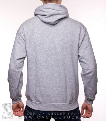 балахон серый (без рисунка, худи)