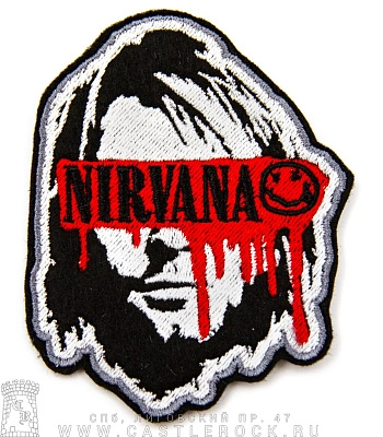 нашивка nirvana kurt cobain (лого, вышивка)