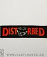 нашивка disturbed (лого красное)