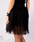юбка из фатина c бусинами (черная)