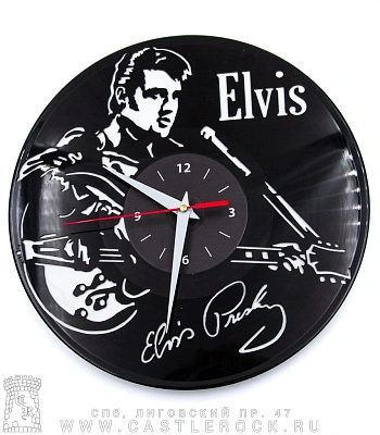 часы настенные винил elvis presley