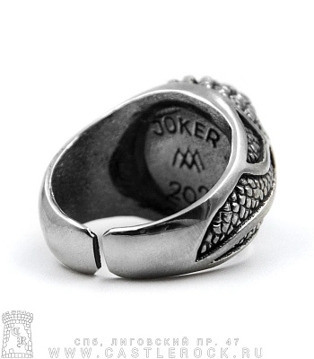 кольцо joker глаз дракона зеленый