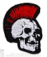 нашивка череп панка (вышивка)