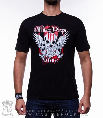 футболка three days grace "since 1992" (надпись белая)