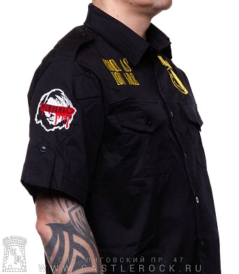 рубашка с коротким рукавом nirvana "come as you are" (вышивка)