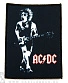 нашивка ac/dc angus young (ч/б)