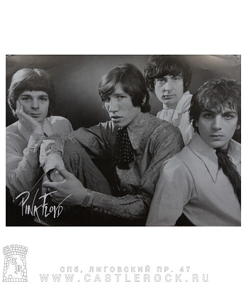 плакат pink floyd (группа, ч/б) 3
