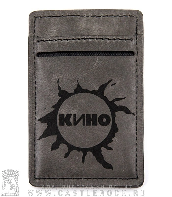 кардхолдер с гравировкой кино в. цой (ручная работа)