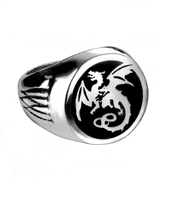кольцо alchemy gothic (алхимия готик) r154 wyverex dragon signet