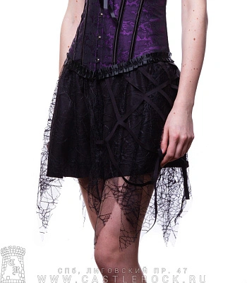юбка черная паутина