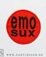 нашивка emo sux (вышивка)