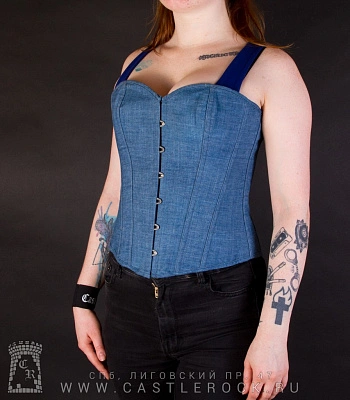 корсет джинсовый (светлый)