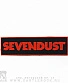 нашивка sevendust (надпись красная)