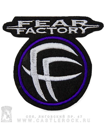 нашивка fear factory (лого, вышивка)