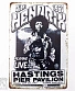 табличка jimi hendrix "playing live at the hastings pier pavilion"