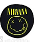 нашивка nirvana (смайл, круглая)