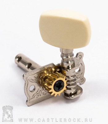 колок одиночный aod-014al левый (белая ручка)