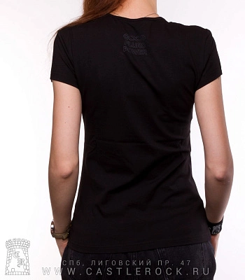 женская футболка тигр космический (светится)