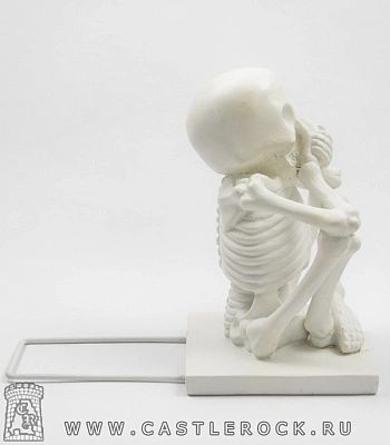 держатель для книг скелет (белый)