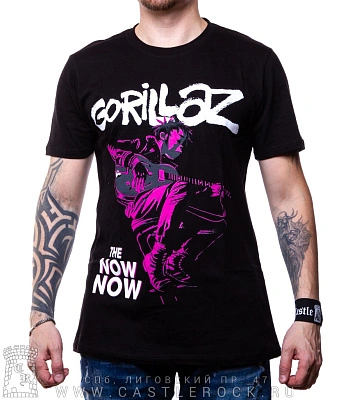 футболка gorillaz "the now now"
