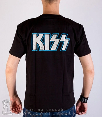 футболка kiss (группа, молнии)