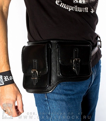сумка на пояс черная (правая)