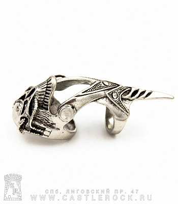 кольцо-коготь демон (стразы)
