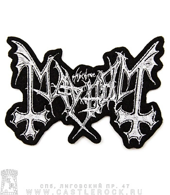 нашивка mayhem (лого, вышивка)