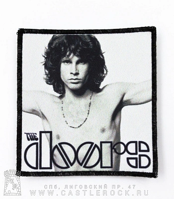 нашивка doors jim morrison (лого, ч/б)