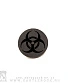 значок цанга с гравировкой biohazard