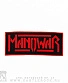 нашивка manowar (лого красное, кант)