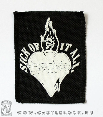 нашивка sick of it all (сердце)