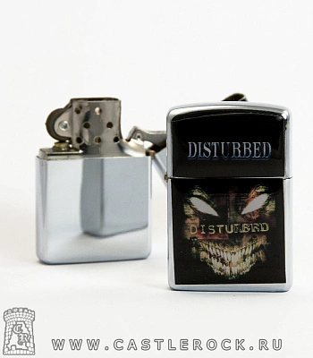 зажигалка цветная disturbed