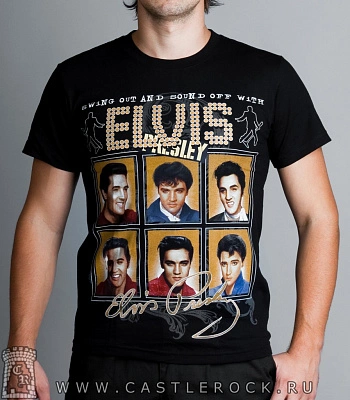 футболка elvis presley "swing out and sound off with"