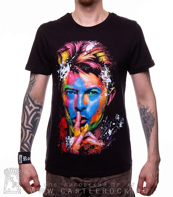 футболка david bowie (брызги краски)