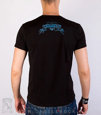 футболка кракен "release the kraken" (светится)