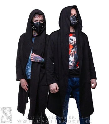 мантия со шнуровкой (черная)