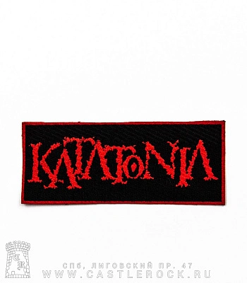 нашивка katatonia (надпись красная)