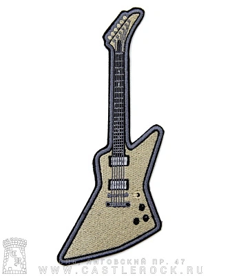 нашивка электрогитара gibson explorer (вышивка)
