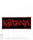 нашивка katatonia (надпись красная)