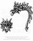 серьга alchemy gothic (алхимия готик) e324 tor dragon